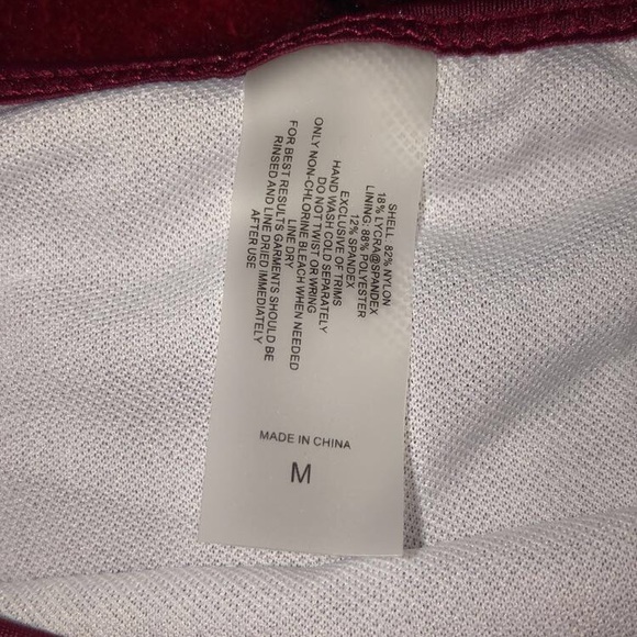 Maroon and White Bikini - Picture 3 of 3